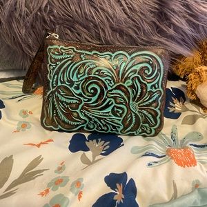 PATRICIA NASH | TURQUOISE TOOLED CASSINI WRISTLET